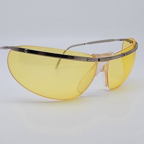 Renauld of France Orama IV Gold Frame Yellow Lens Bikini Sunglasses w/ Case NOS - Picture 7 of 16